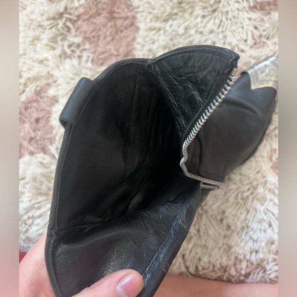 Free People Black Leather Ankle Boots - Picture 12 of 12